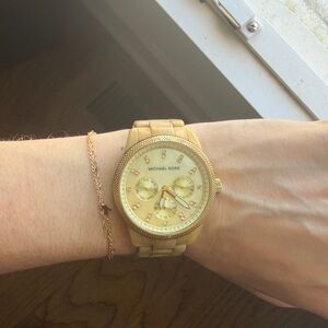 Michael Kors Gold Chronograph Watch